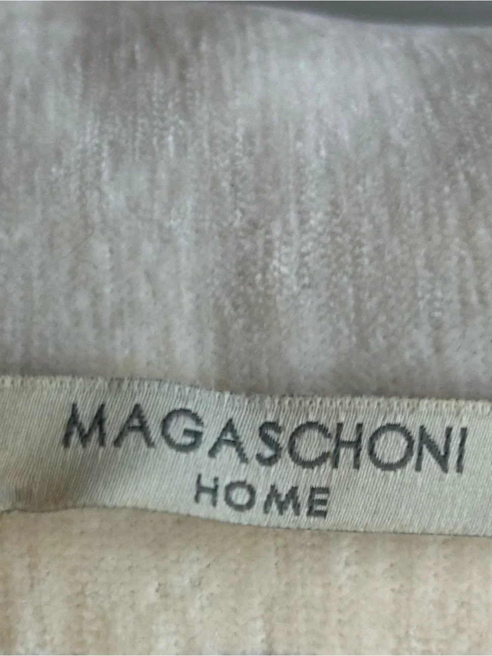 Magaschoni Home Heart-Shaped Pillow with Crystal Studs - Cream & Gold